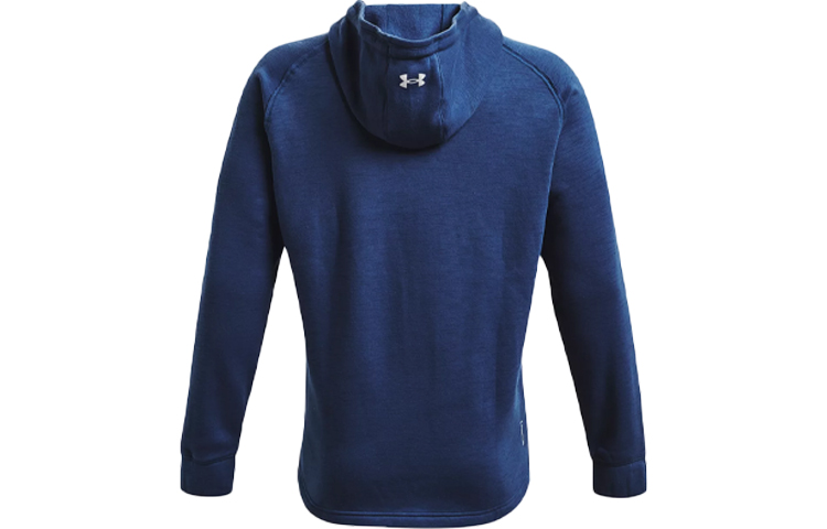 Lookbook Under Armour UA Project Rock Charged Cotton 藍色連帽衫 - 輕量透氣款 1367033-404