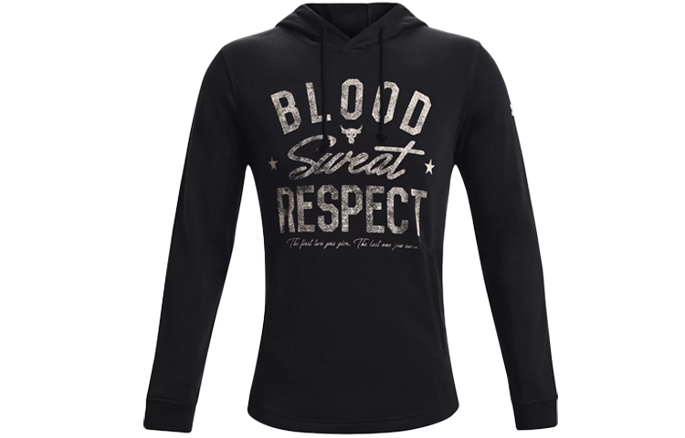 Under Armour UA Project Rock Terry Hoodie Black 1361748-001
