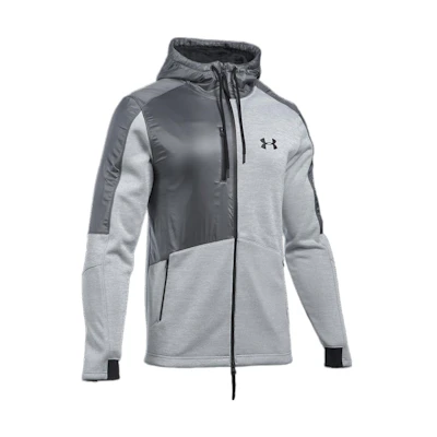 Under Armour UA Pursuit Swacket Logo Zip Hoodie Jacket Grey 1289472-025