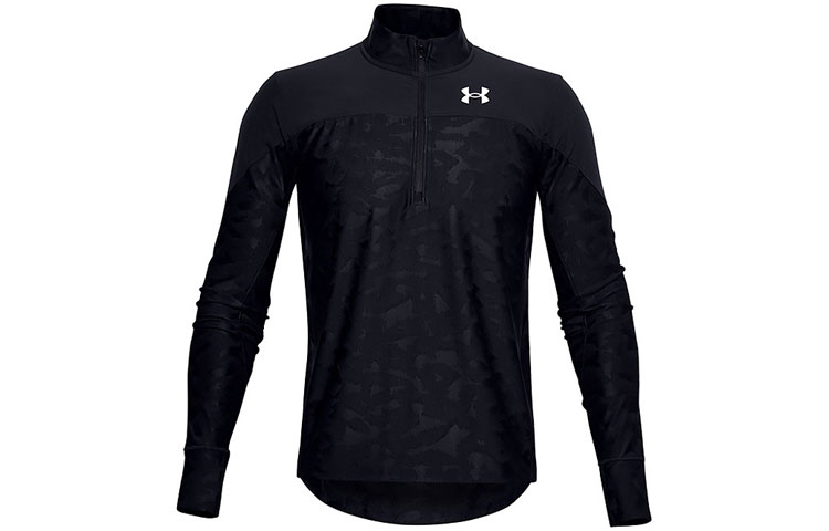 Under Armour UA Qualifier Stealth 1/2 Zip Running Jacket Black Sportswear 1356169-001