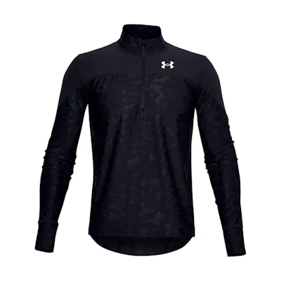 Under Armour UA Qualifier Stealth 1/2 Zip Running Jacket Black Sportswear 1356169-001