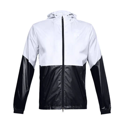 Under Armour UA Recover Legacy Colorblock Zip Hoodie Jacket Black 1353370-100