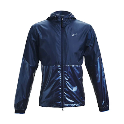 Under Armour UA Recover Legacy Colorblock Zip Hoodie Blue Running Jacket 1353370-408