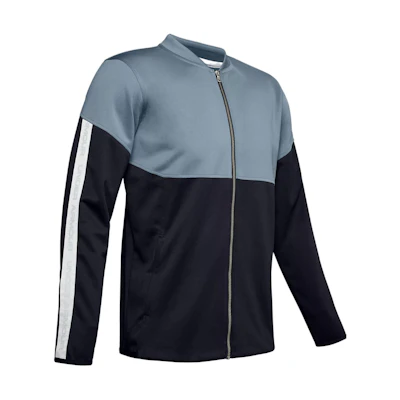 Under Armour UA Recover Training Colorblock Bomber Jacket Men’s Gray Blue 1344135-013