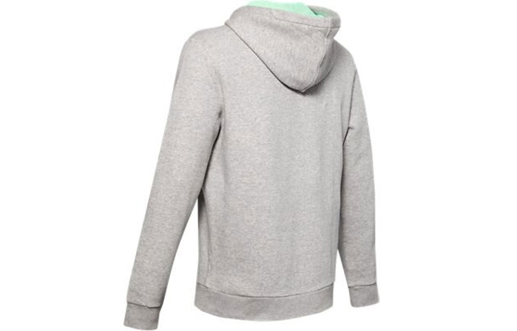 Lookbook Under Armour UA Retro Colorblock Pocket Fleece Hoodie Unisex Kelabu 1359141-014