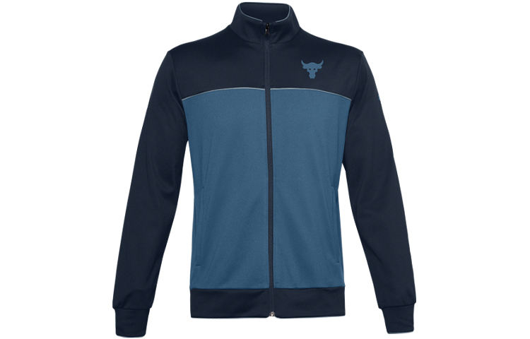 Under Armour UA Retro Colorblock Track Jacket Deep Blue - Sports Knit Full-Zip 1357199-408