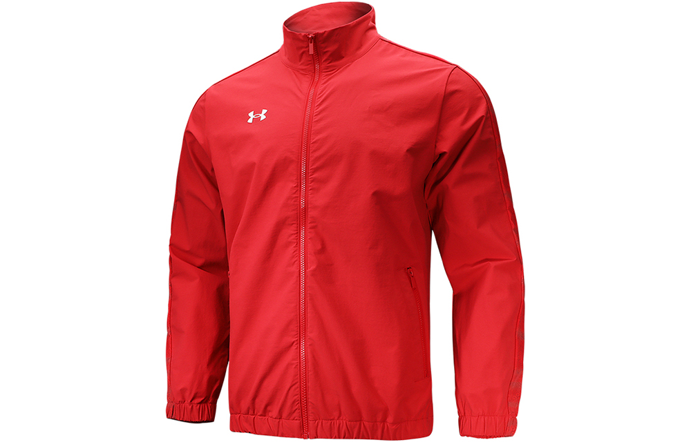 Under Armour UA Retro Stand Collar Wave Print Woven Jacket Men’s Red 22500401-600
