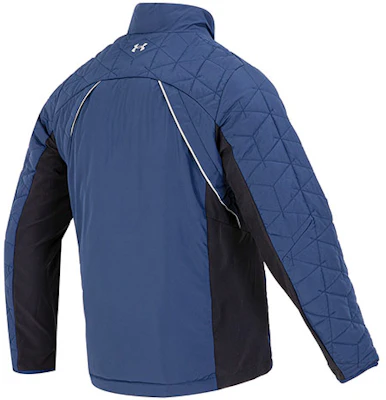 Under Armour UA 復古直拉鍊拼色夾克 藍色外套附logo印花 1364642-408 Lookbook Under Armour UA 復古直拉鍊拼色夾克 藍色外套附logo印花 1364642-408