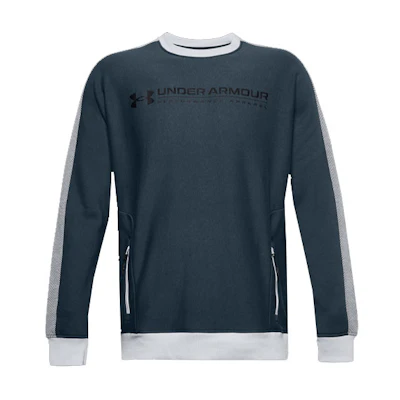 Under Armour UA Rival Amp Fleece Crewneck Sweatshirt Mechanical Blue 1357091-467
