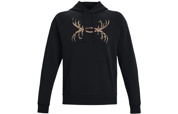 Under Armour UA Rival Antler Fleece Outdoor Hoodie Black 1365679-001