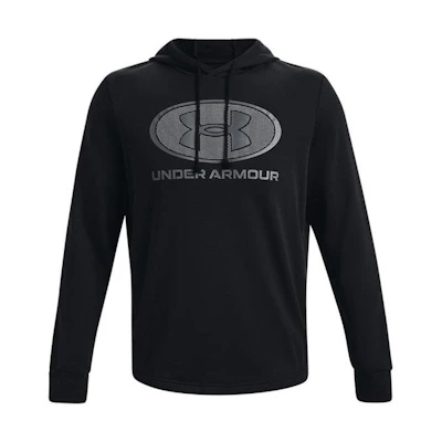 Under Armour UA Rival Black Hoodie with Bold Front Logo Print 1369470-001