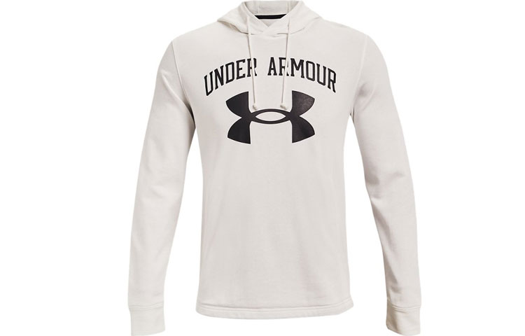 Under Armour UA Rival Casual Printed Training Hoodie White 1361559-112