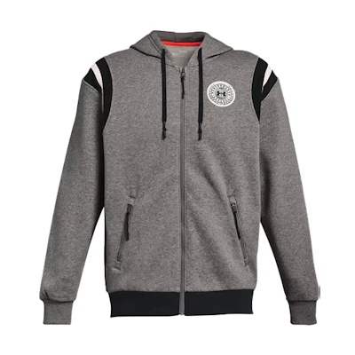 Under Armour UA Rival Fleece Full-Zip Hoodie Jacket Grey 1366303-067