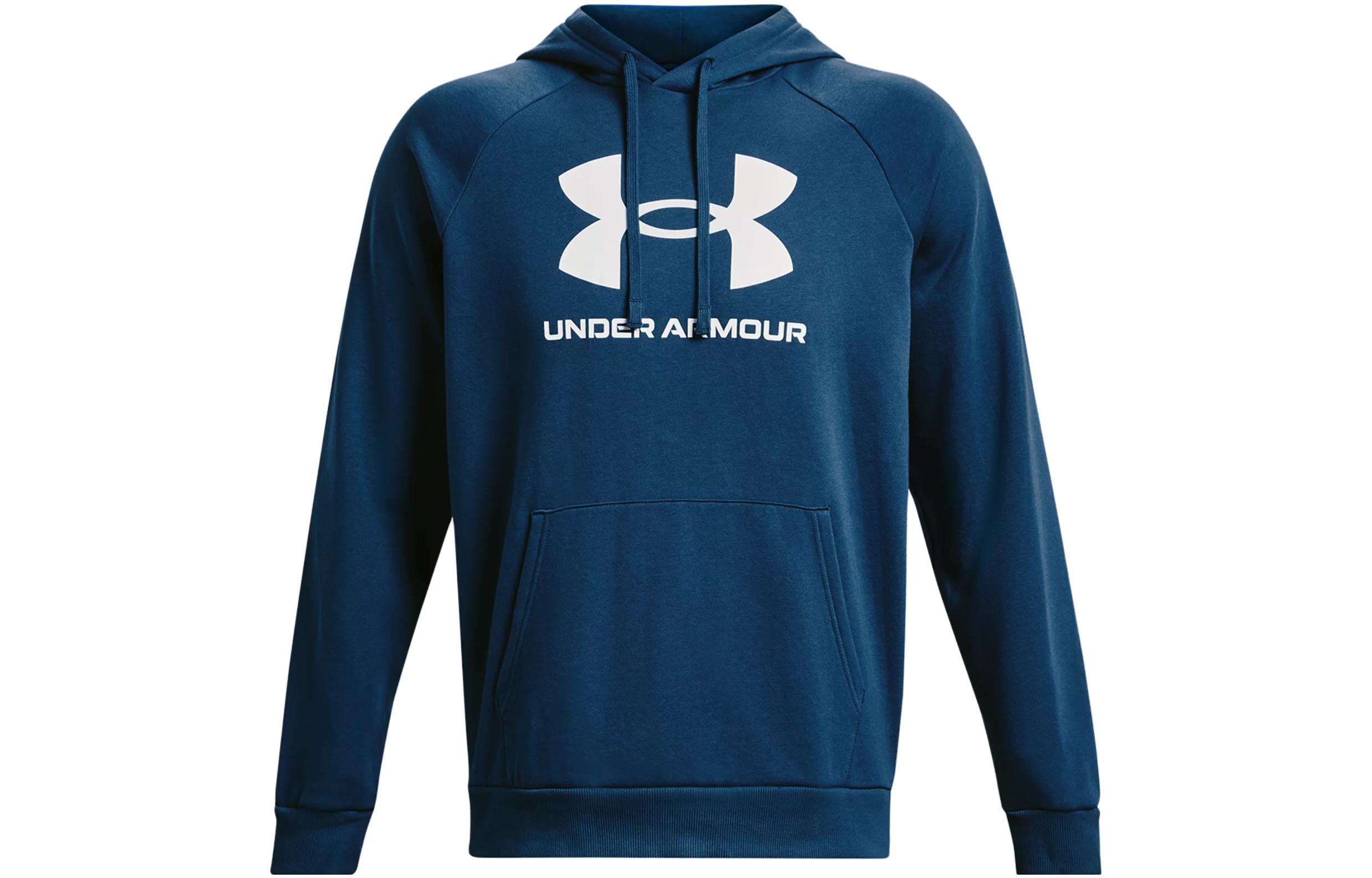 Under Armour UA Rival Fleece Graphic Raglan Hoodie Men’s Light Blue 1379758-426