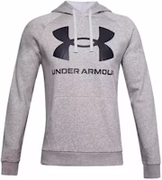 Under Armour UA Rival Fleece Hoodie Big Logo Graphic Grey 1357093-011 Under Armour UA Rival Fleece Hoodie Big Logo Graphic Grey 1357093-011