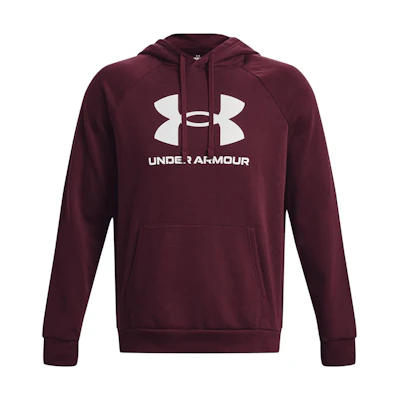 Under Armour UA Rival Fleece Letter Print Raglan Hoodie Purple - 1379758-600