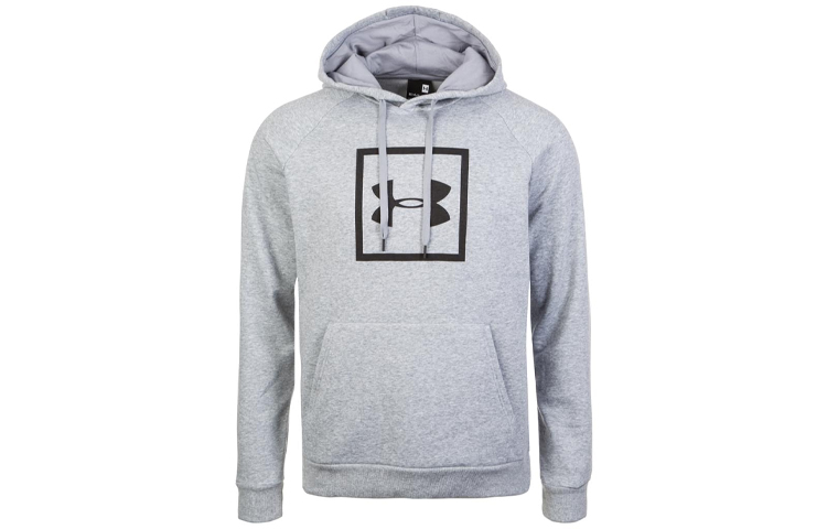 Under Armour UA Rival Fleece Logo Hoodie Gray 1329745-035