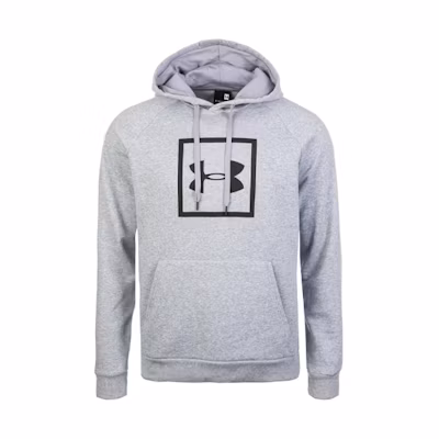 Under Armour UA Rival Fleece Logo Hoodie Gray 1329745-035