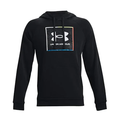 Under Armour UA Rival Graphic Fleece Pullover Hoodie Black 1370349-001