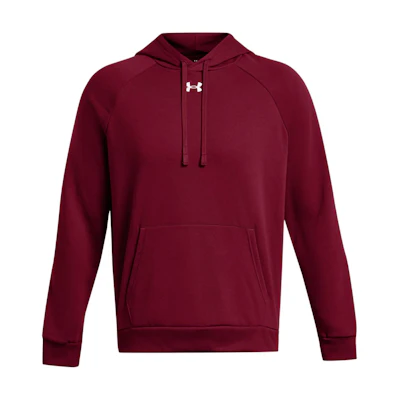 Under Armour UA Rival Logo Fleece Hoodie Pullover - Deep Red 1379757-625