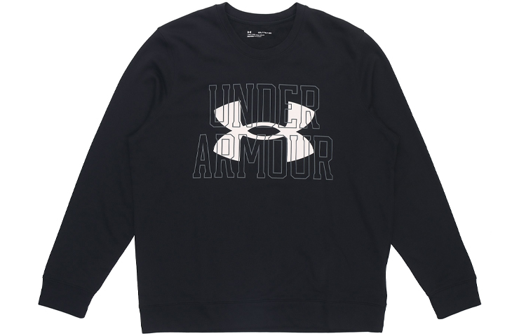 Under Armour UA Rival Logo Printed Crewneck Training Sweatshirt Black 1370391-001