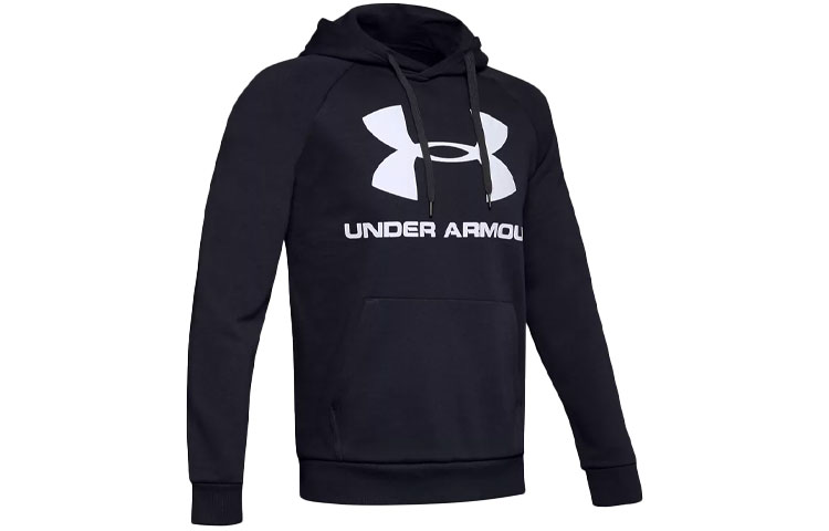 Under Armour UA Rival Logo Pullover Hoodie Black 1345628-001
