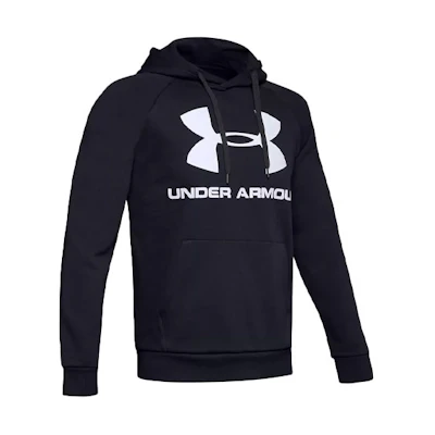 Under Armour UA Rival Logo Pullover Hoodie Black 1345628-001