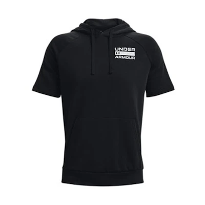 Under Armour UA Rival Signature Black Short-Sleeve Casual Hoodie 1366365-001