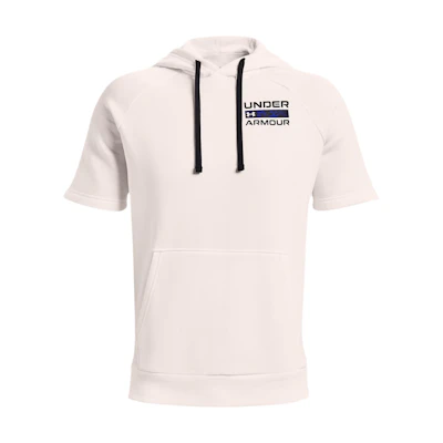 Under Armour UA Rival Signature Short-Sleeve Hoodie White Casual Sportswear 1366365-112