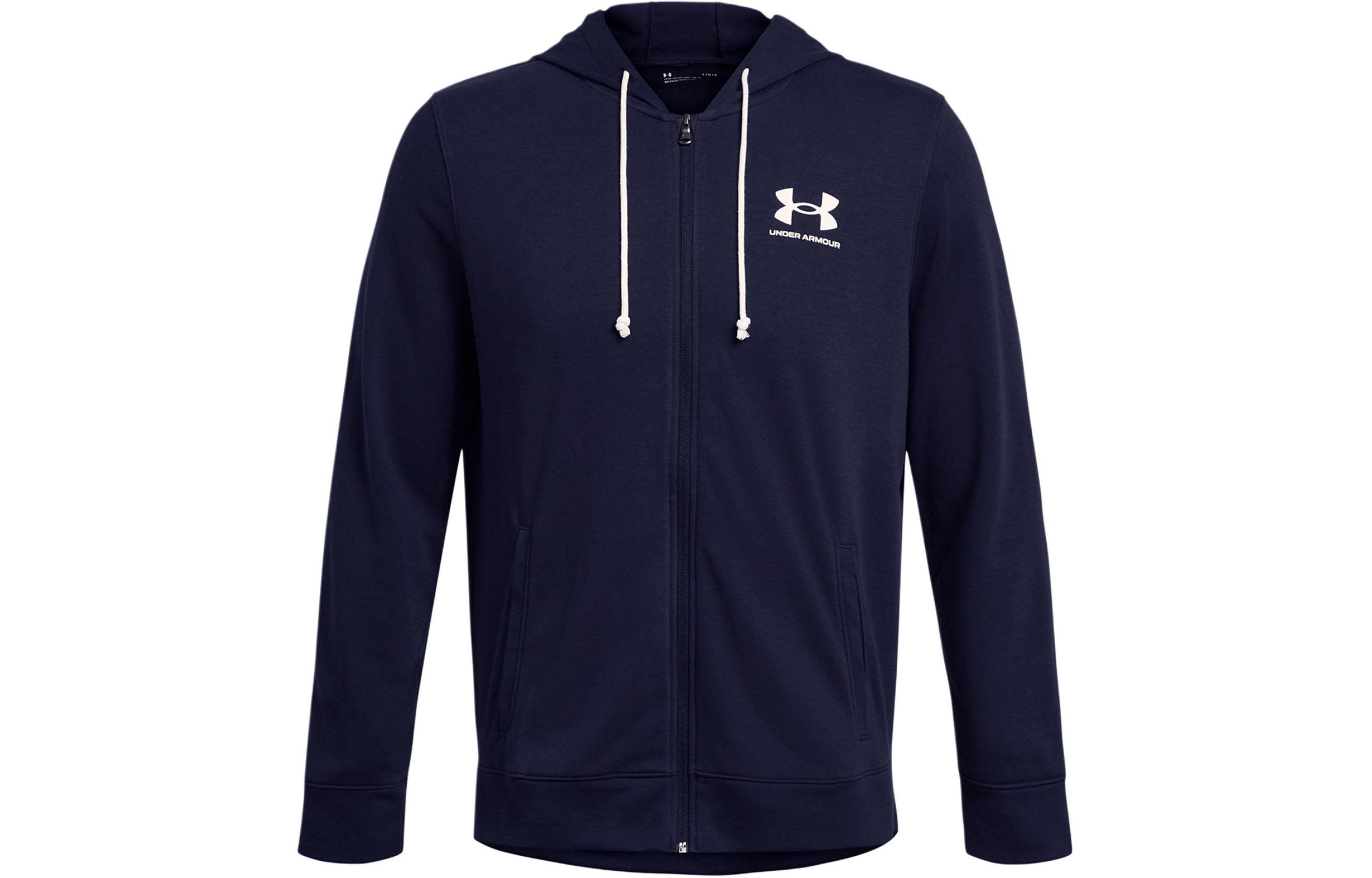 Under Armour UA Rival Terry Blue Full-Zip Hoodie 1370409-410