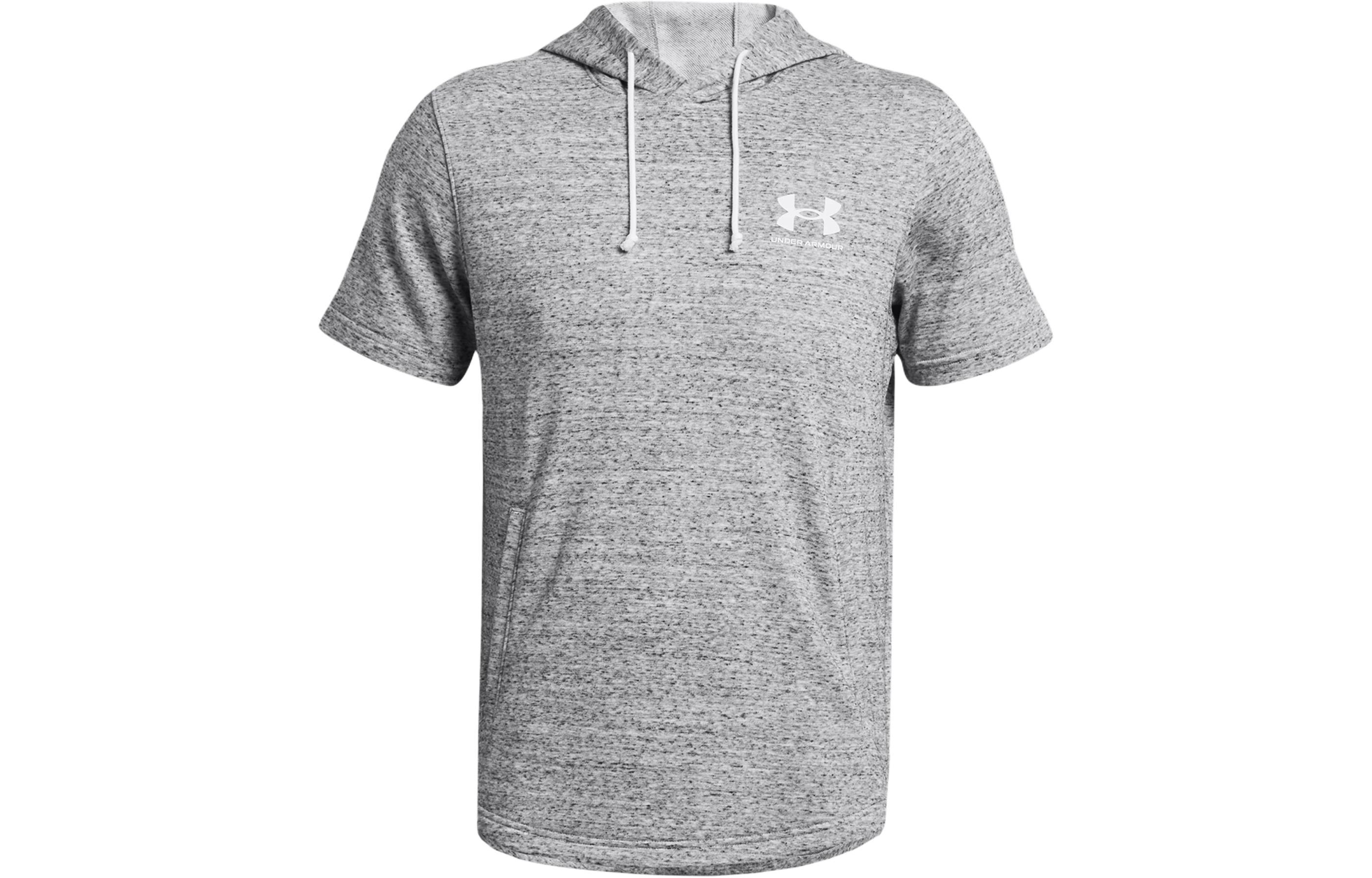 Under Armour UA Rival Terry Loose Fit Hoodie Short Sleeve Grey 1370396-011