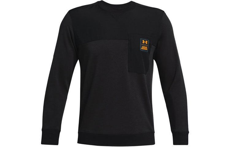 Under Armour UA Rival Training Crewneck Pullover Sweatshirt Black Multicolor 1366405-001