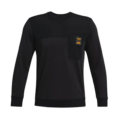 Under Armour UA Rival Training Crewneck Pullover Sweatshirt Black Multicolor 1366405-001