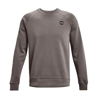 Under Armour UA Rival Training Fleece Pullover Crewneck Sweatshirt Brown 1357096-176