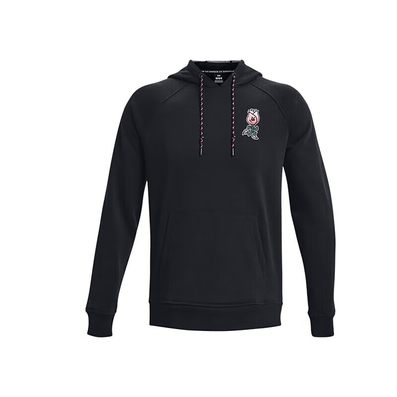 Under Armour UA Rose Letter Print Heavyweight Cotton Training Hoodie Black 1379688-001