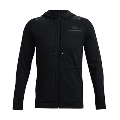 Under Armour UA RUSH All Purpose Logo Printed Sports Hoodie Jacket Black 1367770-001