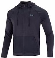 Under Armour UA Rush All Purpose Solid Logo Print Hoodie Jacket Men’s Black 1373719-001 Under Armour UA Rush All Purpose Solid Logo Print Hoodie Jacket Men’s Black 1373719-001