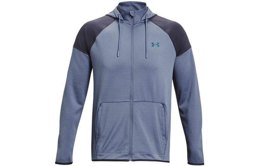 Under Armour UA Rush All Purpose Solid Logo Print Jacket Hoodie Purple - Casual Athletic Wear 1373719-767