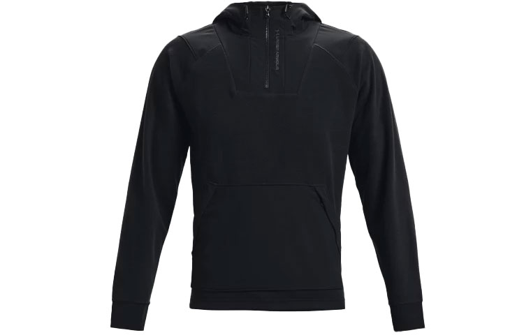 Under Armour UA RUSH Fleece Zipper Training Hoodie Black 1366177-001