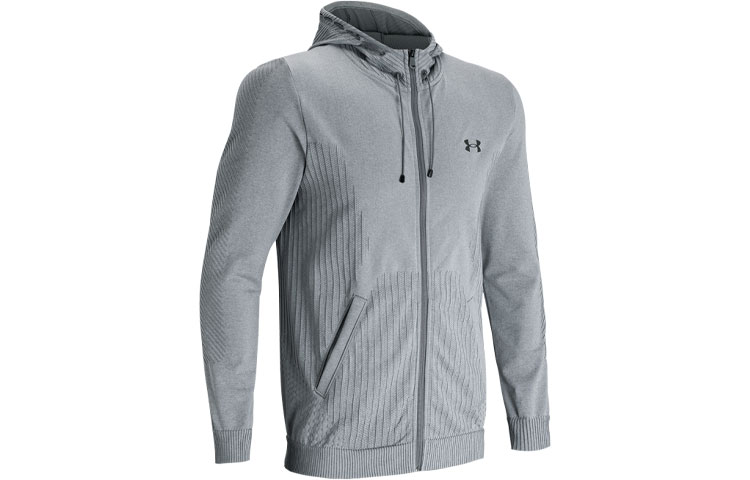 Under Armour UA RUSH Seamless Training Hoodie Jacket Men’s - Dark Wolf Gray 1366258-066