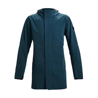 Under Armour UA RUSH Series Shell Training Jacket Blue Long Sleeve Workout Outerwear 1364904-413