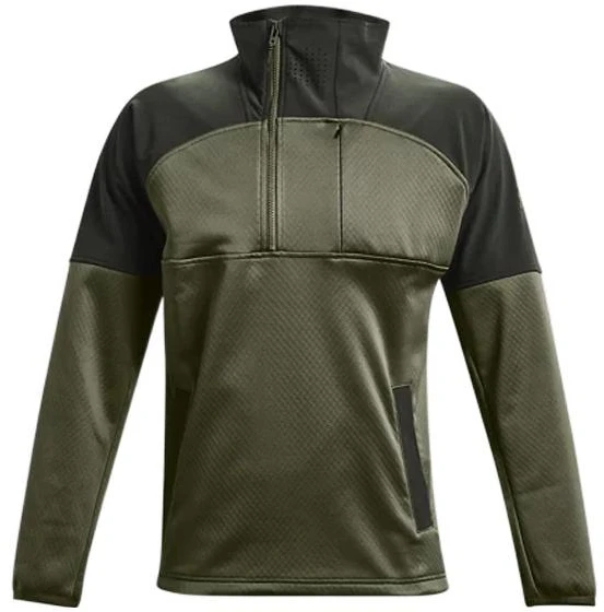 under-armour-ua-rush-swacket-half-zip-colorblock-casual-jacket-olive-green-1366122-390