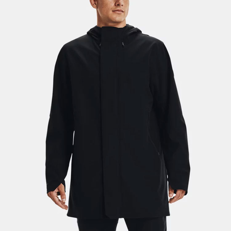 Purchase 언더아머 UA 러쉬 트레이닝 블랙 긴팔 자켓 피트니스 아우터웨어 1364904-001