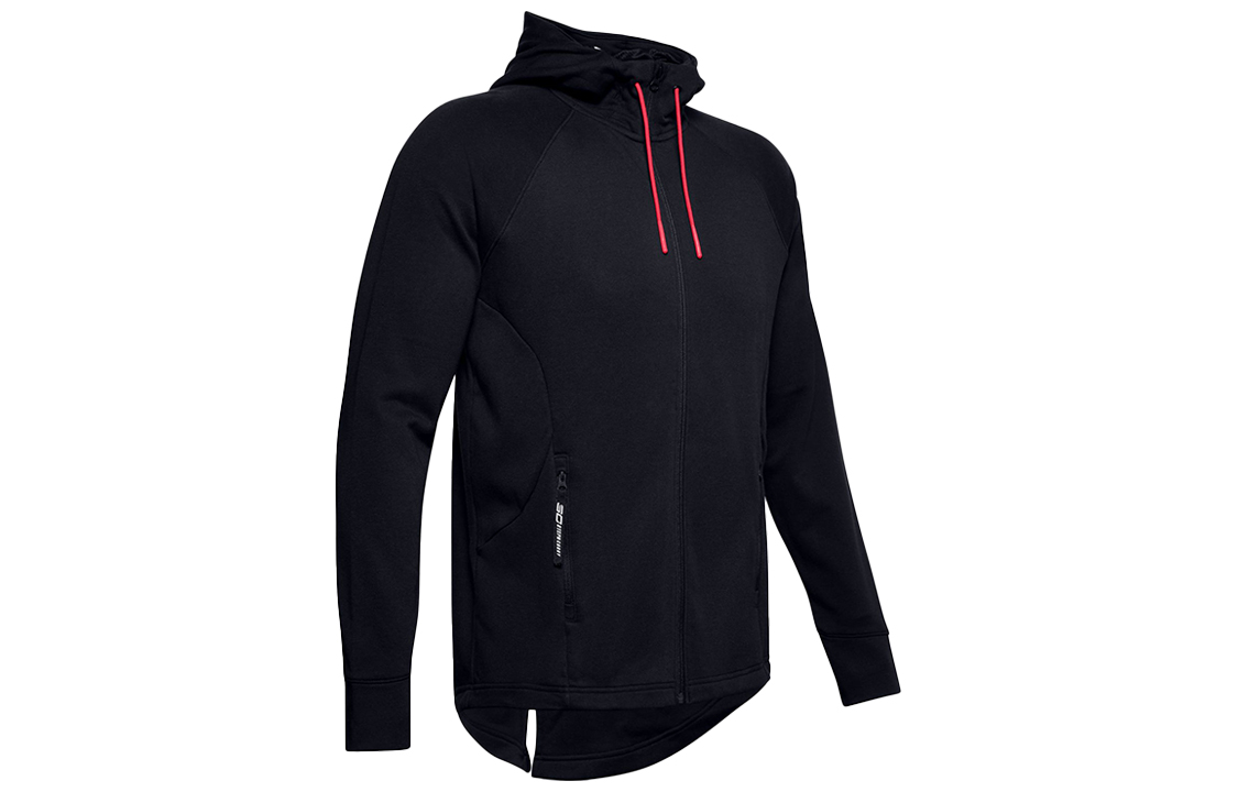 Under Armour UA SC30 Full-Zip Hoodie Jacket Black Casual Sportswear 1351317-001