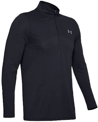 Under Armour UA 無縫半拉鏈長袖運動T恤 - 黑色 1351452-001 Buy Under Armour UA 無縫半拉鏈長袖運動T恤 - 黑色 1351452-001