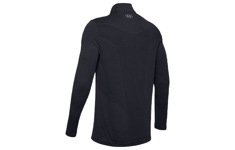 Lookbook Under Armour UA 無縫半拉鏈長袖運動T恤 - 黑色 1351452-001