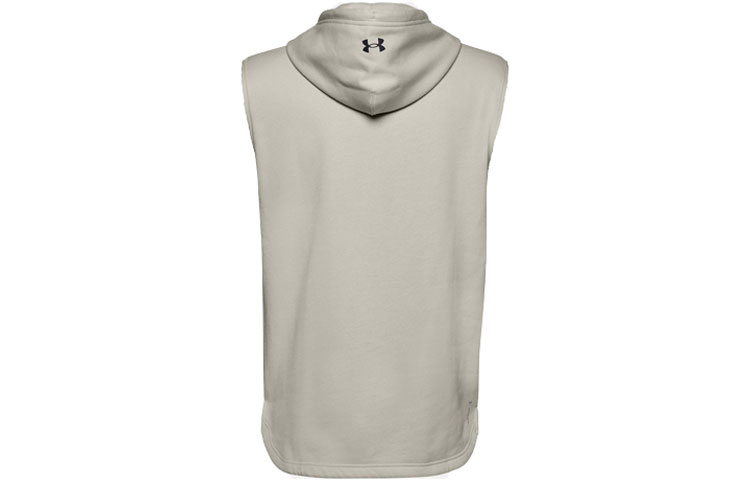 Lookbook Under Armour UA Sleeveless Fleece Hoodie Grey - Perfect Gift for Him 1357181-110
