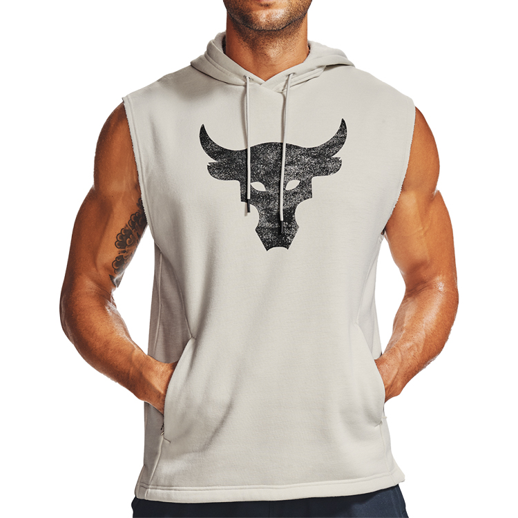 Shop Under Armour UA Sleeveless Fleece Hoodie Grey - Perfect Gift for Him 1357181-110