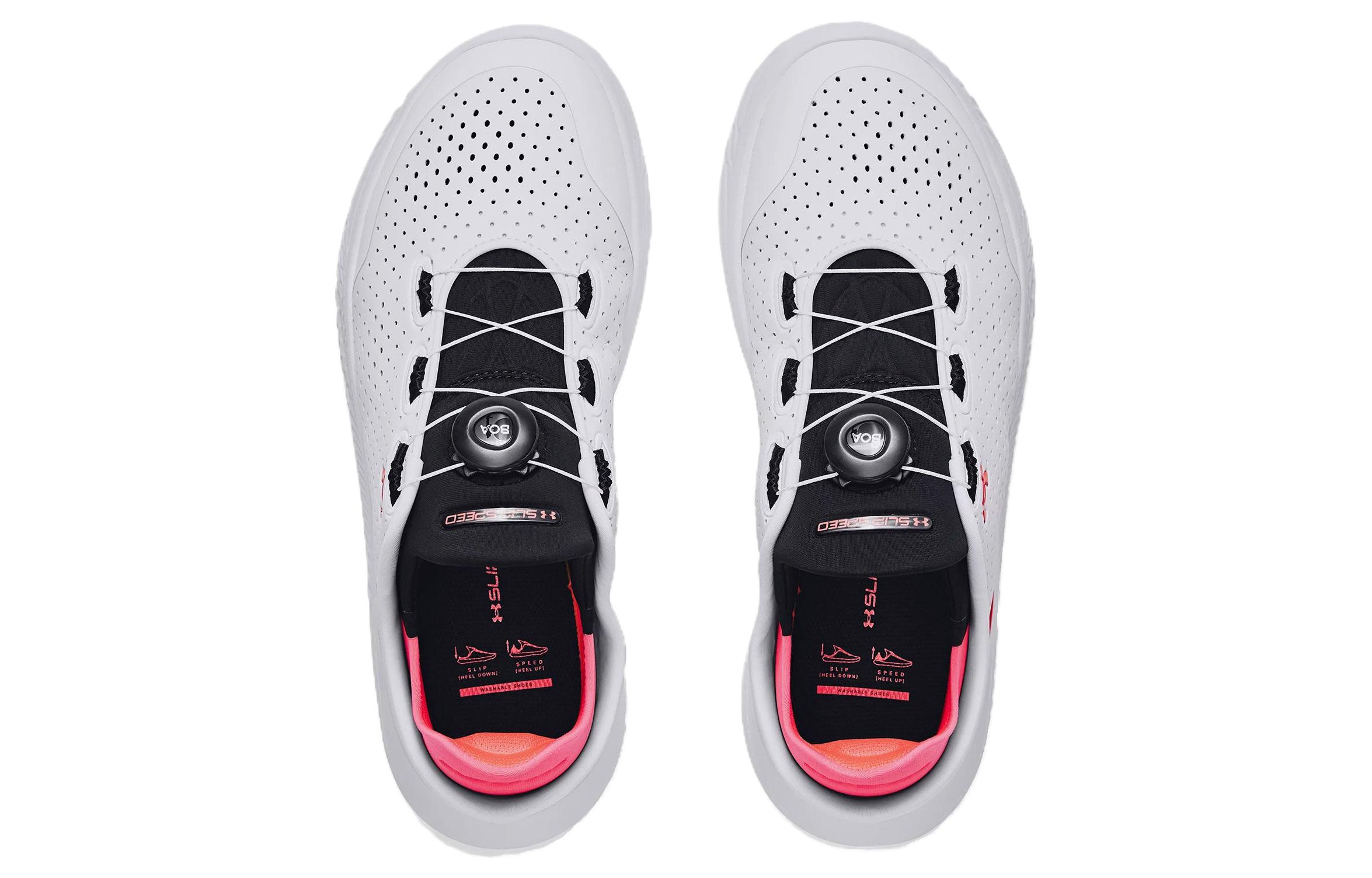 Lookbook UAスリップスピード トレーニングシューズ (白/ピンク) 3027049-104