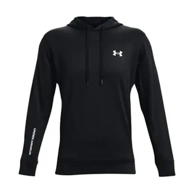 Under Armour UA Solid Color Drawstring Pullover Hoodie Black 1366259-001